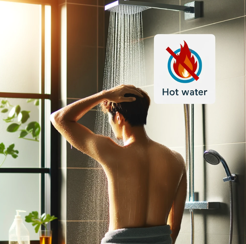 اجتناب از دوش آب داغ